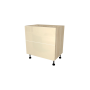 MEUBLE DE CUISINE BAS 2 TIROIRS , CASABLANCA , BEIGE BRILLANT , L 80 cm x H 72 cm x P 56 cm