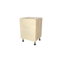 MEUBLE DE CUISINE BAS 2 TIROIRS , CASABLANCA , BEIGE BRILLANT , L 60 cm x H 72 cm x P 56 cm