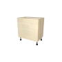MEUBLE DE CUISINE BAS 3 TIROIRS , CASABLANCA , BEIGE BRILLANT , L 80 cm x H 72 cm x P 56 cm