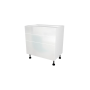 MEUBLE DE CUISINE BAS 3 TIROIRS , ROMA , BLANC BRILLANT , L 80 cm x H 72 cm x P 56 cm