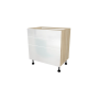MEUBLE DE CUISINE BAS 3 TIROIRS , ROMA , BLANC BRILLANT , L 80 cm x H 72 cm x P 56 cm