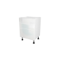 MEUBLE DE CUISINE BAS 3 TIROIRS , ROMA , BLANC BRILLANT , L 60 cm x H 72 cm x P 56 cm