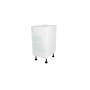 MEUBLE DE CUISINE BAS 3 TIROIRS , ROMA , BLANC BRILLANT , L 40 cm x H 72 cm x P 56 cm