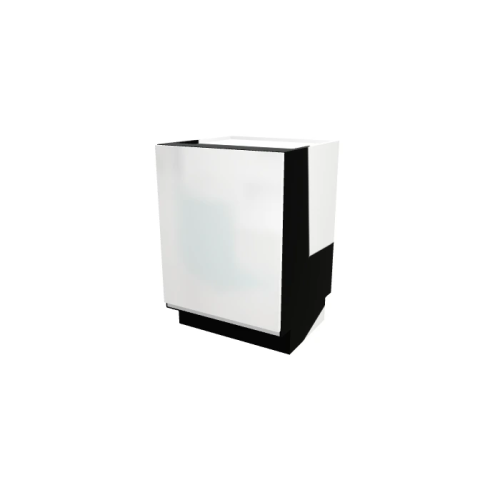 FACADE LAVE VAISELLE FULL INTEGRER , ROMA , BLANC BRILLANT , L 60 cm x H 72 cm x P 56 cm