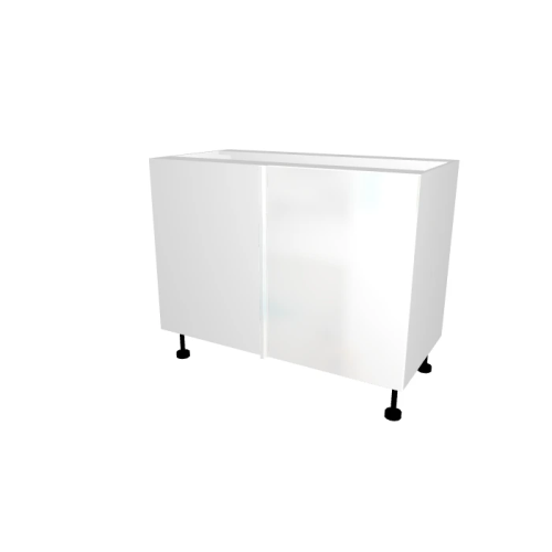 MEUBLE DE CUISINE ANGLE , ROMA , BLANC BRILLANT , L 110 cm x H 72 cm x P 56 cm
