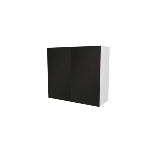 MEUBLE DE CUISINE HAUT , BELGRADE , NOIR MAT , L 80 cm x H 72 cm x P 30 cm