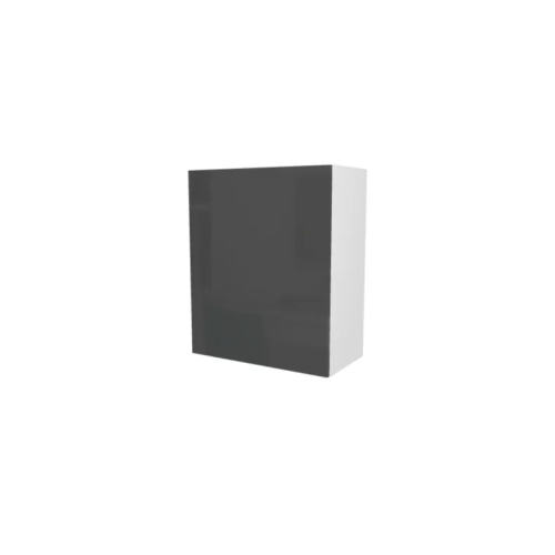 MEUBLE DE CUISINE HAUT , STELLA , GRIS BRILLANT , L 60 cm x H 72 cm x P 30 cm
