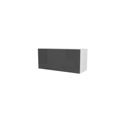 MEUBLE DE CUISINE HAUT ABATTANT , STELLA , GRIS BRILLANT , L 80 cm x H 36 cm x P 30 cm