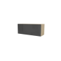 MEUBLE DE CUISINE HAUT ABATTANT , STELLA , GRIS BRILLANT , L 90 cm x H 36 cm x P 30 cm