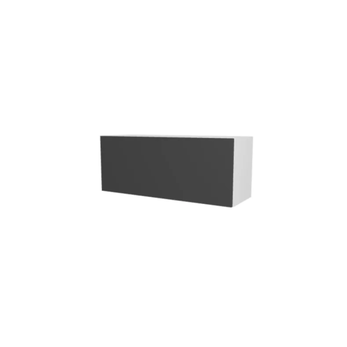 MEUBLE DE CUISINE HAUT ABATTANT , BODRUM , GRIS MAT , L 90 cm x H 36 cm x P 30 cm
