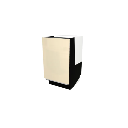 FACADE LAVE VAISELLE FULL INTEGRER , CASABLANCA , BEIGE BRILLANT , L 50 cm x H 72 cm x P 56 cm