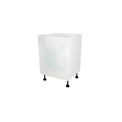 MEUBLE DE CUISINE SOUS ÉVIER , ROMA , BLANC BRILLANT , L 60 cm x H 72 cm x P 56 cm