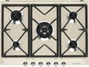 SMEG Taque gaz rétro 5 feux de 70 cm, émaillée crème (1 ultra-rapide) - thermocouple Smeg