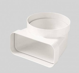 COURBE 90° RECTANGULAIRE 150X70MM ET RONDE D125 22004