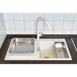 Panier égouttoir perforé en acier inoxydable