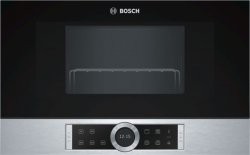 Micro-ondes Serie8-38cm,Fmo 900w,Gril 900w,AutiPilot10,éclairage LED,GAUCHE,inox Bosch