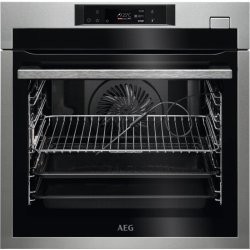 AEG Four Colonne Multifonction (12) Horloge - Vapeur - backcontrol + - full électro. -inox Aeg