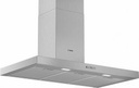 BOSCH Hotte Décorative 90cm, 450m³/h (DIN), filtre métallique, inox, Silence Bosch
