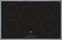 SIEMENS Taque à induction, 80cm - 5 zones - mono touchSlider - Cadre inox Siemens
