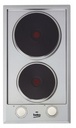 BEKO Taque Domino - 30cm - 2 plaques électrique : 1500w & 2000w - inox Beko