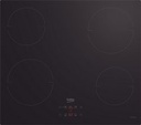 BEKO Taque Vitro Induction 60cm, 4 zones, Timer, auto Off, noir Beko