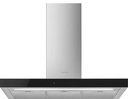 SMEG Hotte décorative murale de 90 cm - 705 m³/h - label A- Inox & Noir Smeg