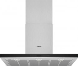 SIEMENS Hotte décor mural 90cm, 601-964m³/h, 45db(A), asp. tangentielle, écl.LED, inox Siemens