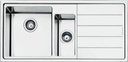 SMEG Evier affleurant - 100 cm - 1 cuve + 1/2 + égouttoir droit - radius 15 mm - inox Smeg