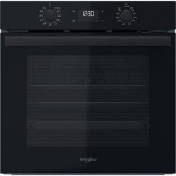 WHIRLPOOL Four en Colonne Multifonction 71L, Hydrolyse, Multi-5,push push, Timer, A+, Noir Whirlpool