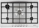 SMEG Taque au gaz 72cm (1 ultra-rapide triple flamme-4,20kW) - thermocouple - Inox Smeg