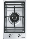 SMEG Domino gaz - 30 cm - 1 brûleur 5kw - inox - Classici Smeg