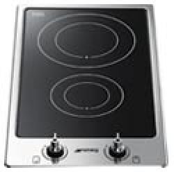 SMEG Domino induction - 30 cm - 2 zones - bord inox - Classici Smeg