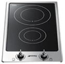 SMEG Domino induction - 30 cm - 2 zones - bord inox - Classici Smeg