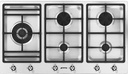 SMEG Taque gaz 5 feux-90cm, semi-Affleur., 1 ultra-rapide 4,5Kw,thermocouples,grille fonte Smeg