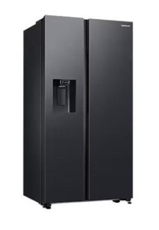 Side-by-Side Non-plumbing, E, Wifi (AI Energy), 417/218L, 178cm, Integrated handle and display, All Around Cooling, Slim indoor Icemaker, Black StainlessSteel (HAFEX/EXP)
