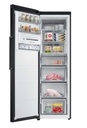 Congélateur 1 porte, E, 323L, 185,3cm, All Around Cooling, Display externe, Poignée easy open, Metal Cooling, Slim Icemaker, Inox Noir, AI Energy Mode