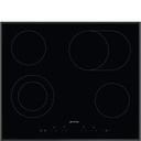 SMEG Vitro 60 cm - 4 zones High-Light (2 extensibles) - biseauté - commandes capacitives Smeg