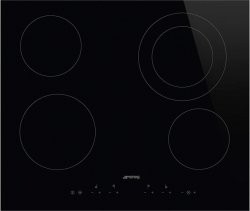 SMEG Vitrocéramique 60 cm - 4 zones High-Light - bord droit - Elementi Smeg