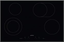 SMEG Table de cuisson vitrocéramique 77cm - 4 zones - semi affleurante - bord biseauté Smeg