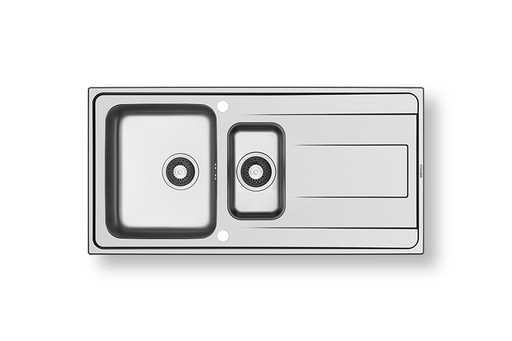 [107158101] Evier 1/5 bac inox Alea 100x50