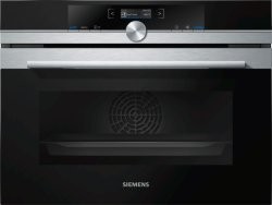 [CB635GBS3] SIEMENS Four colonne compact45-iQ700,13 modes de cuisson,ecoClean,cookControl 10,halogène Siem.