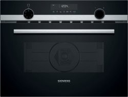 [CM585AGS0] Micro-ondes Compact 45cm 900W - air pulsé,grill - cookControl 15 - Led Siemens