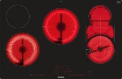[ET801LMP1D] SIEMENS Taque vitro 80cm, HighSpeed, 4 zones (2 variables et 1 combi), dual lightSlider Siemens