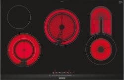 [ET875FCP1D] SIEMENS Taque Vitro 80cm, 4 zones (2 zones variables & 1 zone extensible), Facette inox Siemens