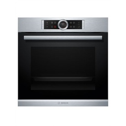 [HBG655BS1] BOSCH Four colonne 60cm-Serie8,13 modes de cuisson,Full ecoclean,éclairage halo.,Autopil,inox Bo