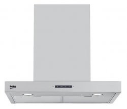 [HCB61731BX] BEKO Hotte Cheminée décorative, 60cm, 775m³h, 2 Halo 28w, 3 vitesses, inox Beko