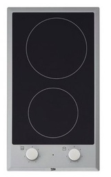 [HDCC32200X] BEKO Taque Domino Vitro - 30cm - 2 plaques vitro : 1200w & 1700w - inox Beko