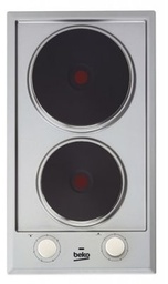 [HDCE32201X] BEKO Taque Domino - 30cm - 2 plaques électrique : 1500w & 2000w - inox Beko