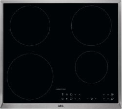 [IKB64301XB] AEG Taque Induction 60cm - 4 zones, TouchControl, Hob²Hood, cadre inox Aeg