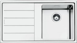 [LFT861S] SMEG Evier affleurant - 86 cm - 1 cuve + égouttoir gauche - radius 15 mm - inox Smeg